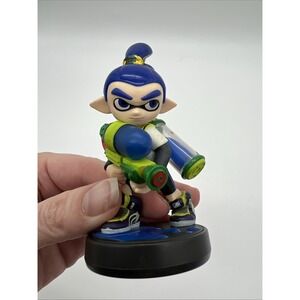 Blue Inkling Boy Nintendo Amiibo Figure Splatoon Splatoon